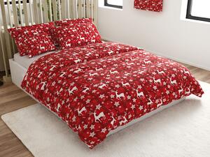 Lenjerie de pat din microfibra VELVET CHRISTMAS rosie Dimensiune lenjerie de pat: 70 x 90 cm | 140 x 220 cm