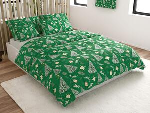 Lenjerie de pat din microfibra GREEN CHRISTMAS verde Dimensiune lenjerie de pat: 70 x 90 cm | 140 x 200 cm