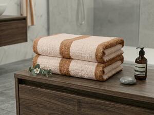 Prosop cu uscare rapida VELMORA 50x100 cm maro, 100% microfibra