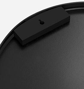 Oglinda rotunda, Songmics, Negru, 61x61x3.6 cm
