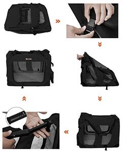Geanta de transport animale, Feandrea, Negru, 70.0x52.0x52.0 cm