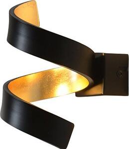Luce Design Aplica de perete LED Helix neagra 17x13 cm