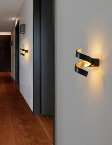 Luce Design Aplica de perete LED Helix neagra 17x13 cm