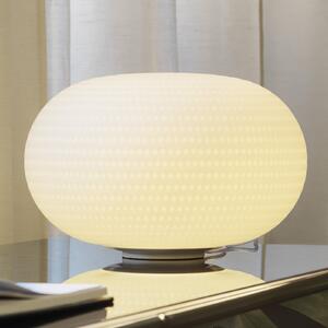 Fontana Arte Lampa de masă BIANCA, sticlă, Ø 30 cm, E27, Alb, Camera de zi / sufragerie, Sticlă, Design
