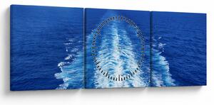 Tablou - Marea (cu ceas) (90x30 cm)