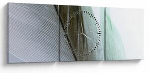 Tablou - Pene, macro (cu ceas) (90x30 cm)