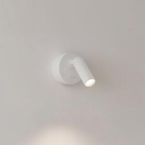 Ideallux Ideal Lux LED reflector de perete Bean Rotund, alb, metalic, pivotant, Alb, Camera de zi / sufragerie, Metal, Modern, Spot de perete