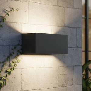 IDEAL LUX Ideal Lux LED pentru exterior Atom antracit, 20 cm, metal, Negru, Metal, Modern, Priză de perete sus / jos