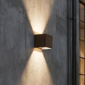 IDEAL LUX Ideal Lux LED pentru exterior Atom, maro, 10 cm, metal, Maro / Rugină, Metal, Modern, Priză de perete sus / jos