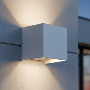IDEAL LUX Ideal Lux LED pentru exterior Atom, alb, 10 cm, metal, Alb, Metal, Modern, Priză de perete sus / jos