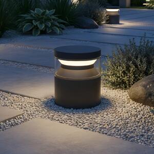 IDEAL LUX Lampă cu soclu LED Ideal Lux Boeing, negru, înălțime 15 cm, Negru, Metal