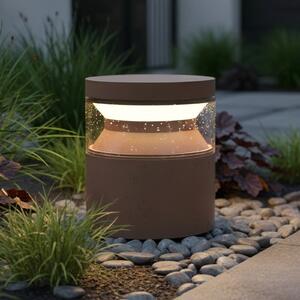 IDEAL LUX Lampă cu soclu LED Ideal Lux Boeing, maro cafea, înălțime 15 cm, Maro / Rugină, Metal