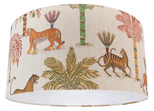 Abajur din material textil multicolor cu imprimeu animal 50/50/25