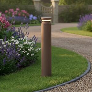 IDEAL LUX Ideal Lux Bornă luminoasă LED Boeing, înălțime 70 cm, maro cafea, Maro / Rugină, Metal