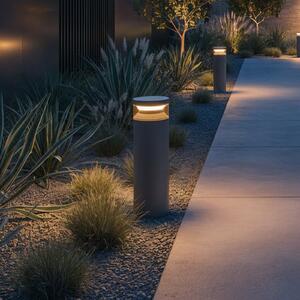 IDEAL LUX Lampă cu soclu LED Ideal Lux Boeing, antracit, înălțime 40 cm, Gri, Metal