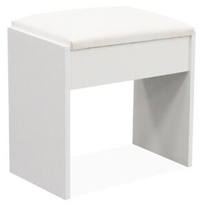 Taburet pentru masa de toaletă MRDT14 Alb mat