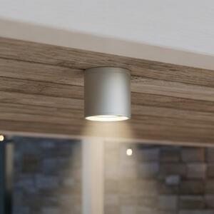 IDEAL LUX Ideal Lux Plafonieră Gun, gri, aluminiu, IP44, GU10, reglabil, Gri, Baie, Aluminiu