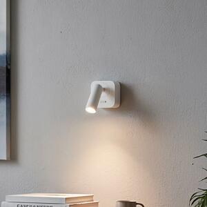 IDEAL LUX Spot LED de perete Ideal Lux Bean, alb, lățime 7 cm, metal, Alb, Camera de zi / sufragerie, Metal, Modern