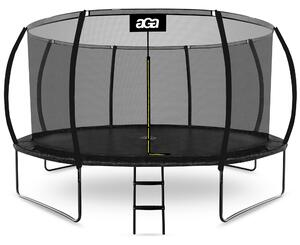 Aga SPORT EXCLUSIVE Trambulină 430 cm Neagră + plasă de protecție + scară