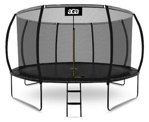 Aga SPORT EXCLUSIVE Trambulină 366 cm Neagră + plasă de protecție + scară