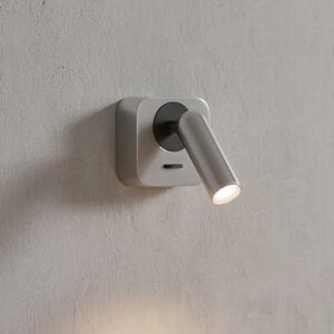 IDEAL LUX Spot LED de perete Ideal Lux Bean, culoare nichel, lățime 7 cm, Metalic, Camera de zi / sufragerie, Metal, Modern