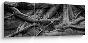 Tablou - Rădăcinile copacului (cu ceas) (90x30 cm)