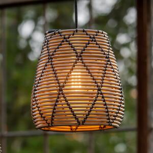 PR Home Lollo, pandantiv pentru exterior, aspect ratan natural, Ø 28 cm, Maro / Rugină, Plastic