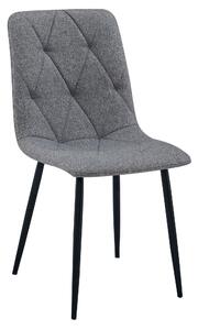 Scaun Bucatarie/Dining Fido Material Textil Gri Inchis