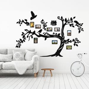 DUBLEZ | Arbore genealogic din lemn pentru perete - Păsărele