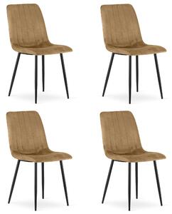 Set 4 Scaune Bucatarie/Dining Gabe Catifea Maro