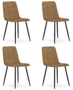 Set 4 Scaune Bucatarie/Dining Jacob Maro Catifea