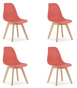 Set 4 Scaune Bucatarie/Dining Kepps Rosu Pal