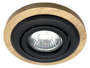 Corp de iluminat încastrat TOBBY 1xG9/20W/230V d. 11,5 cm stejar/negru