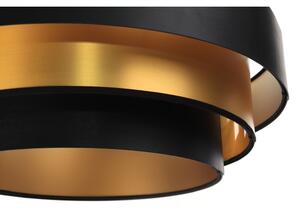 Lustr TRINITI pe cablu 1xE27/60W/230V negru/auriu