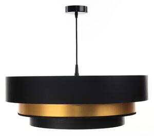Lustr TRINITI pe cablu 1xE27/60W/230V negru/auriu