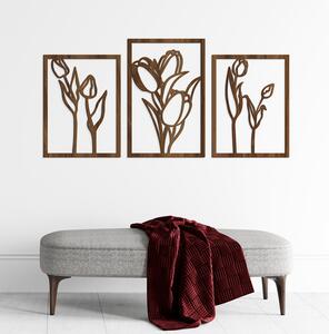 DUBLEZ | Decorațiune din 3 piese de perete - Lalele