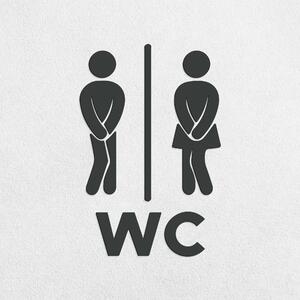 DUBLEZ | Semn din lemn - Femei și Bărbați WC
