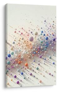 Tablou dans abstract cu bile curcubeu