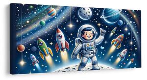 Tablou aventură galactică a unui mic erou