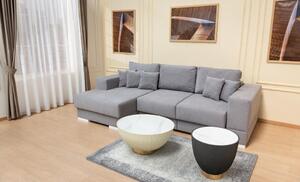 Colțar Extensibil Boston Gri - Vega 10 Stânga