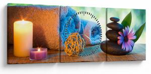 Tablou - Relaxare masaj pictura (cu ceas) (90x30 cm)