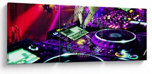 Tablou - DJ (cu ceas) (90x30 cm)