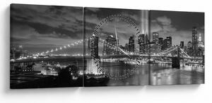 Tablou - Podul Brooklyn (cu ceas) (90x30 cm)