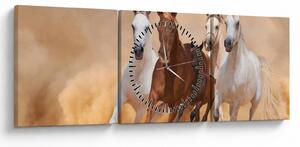 Tablou - Herghelie de cai (cu ceas) (90x30 cm)