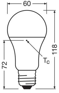 Set 3x bec LED din plastic reciclat A100 E27/14W/230V 2700K - Osram