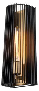Quintiesse QN-LINARA1-BK - Aplică de perete LINARA 1xE27/60W/230V negru/auriu
