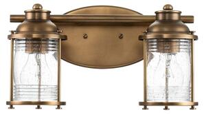 Quintiesse QN-ASHLANDBAY2-NBR-BATH – Lampă de baie ASHLAND BAY, 2x E27, 60 W, 230 V, IP44