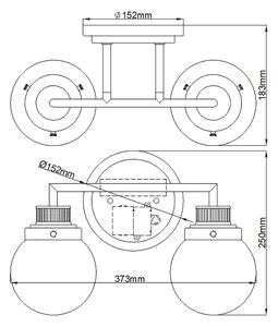 Quintiesse QN-POPPY2-PC-BATH Aplică de perete pentru baie POPPY 2xE27/60W/230V IP44 crom lucios