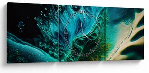 Tablou - Fundalul abstract (cu ceas) (90x30 cm)