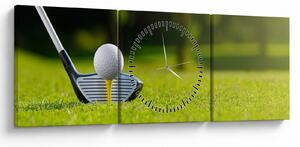 Tablou - Golf (cu ceas) (90x30 cm)